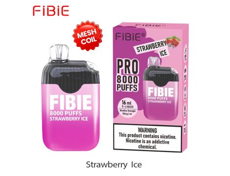 FIBIE 8000 pro jednorazowka o smakom STRAWBERRY ICE