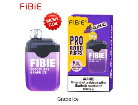 FIBIE 8000 jednorazowy elektroniczny papieros GRAPE ICE