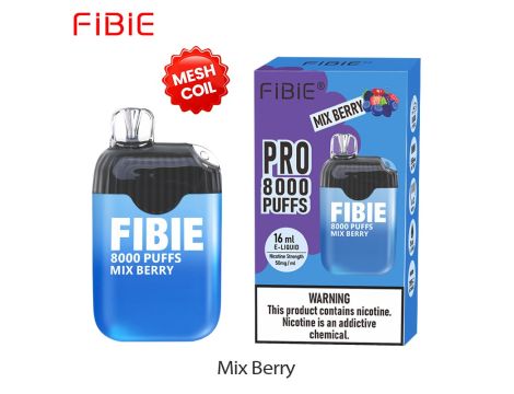 FIBIE 8000 jednorazowy elektroniczny papieros MIX BERRY