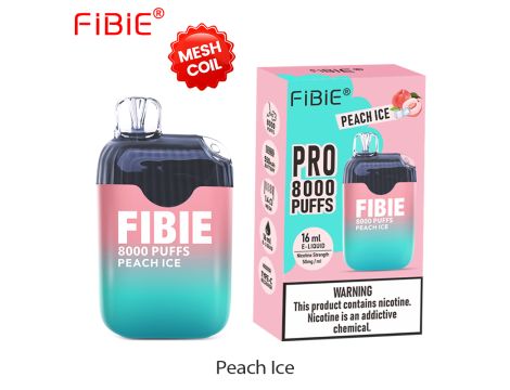 FIBIE 8000 jednorazowy elektroniczny papieros PEACH ICE